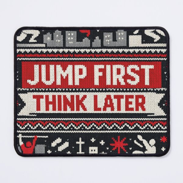 Item preview, Jump First Think Later Parkour Urban Adventure Knitting Pattern designed and sold by Mauswohn.