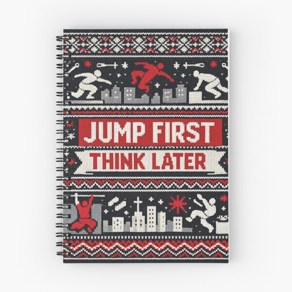Item preview, Jump First Think Later Parkour Urban Adventure Knitting Pattern designed and sold by Mauswohn.