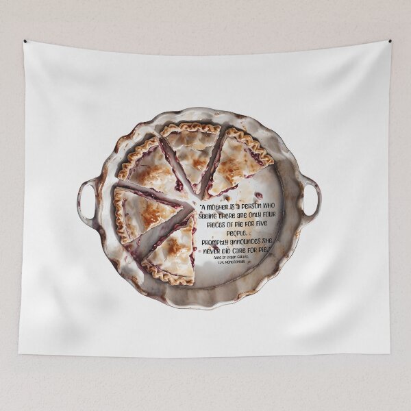 Item preview, The Fifth Slice | L.M. Montgomery Quote | Vintage Pie Motherhood Art designed and sold by ArtisticDesignsbyLinda.