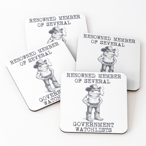 Item preview, Government Watchlists - Chaotic Frog Smoking, Weird Unhinged Memes  designed and sold by borenclolahroy.