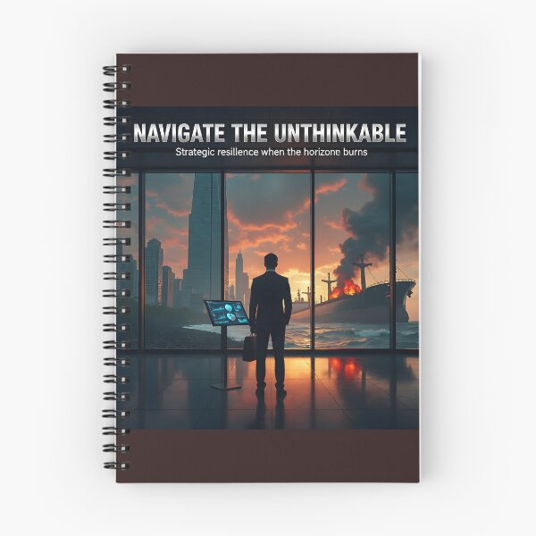 Item preview, "Navigate the Unthinkable — Strategic Resilience Where the Horizon Burns" designed and sold by Creative-RE.