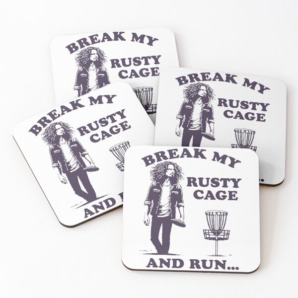 Item preview, Break my Rusty Cage and Run...Vintage Disc Golf Grunge Meme designed and sold by borenclolahroy.