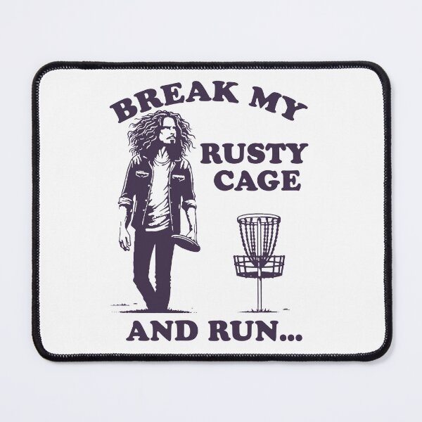 Item preview, Break my Rusty Cage and Run...Vintage Disc Golf Grunge Meme designed and sold by borenclolahroy.