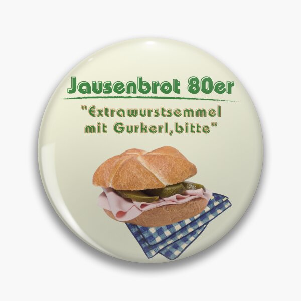 Item preview, 80s Lunch – Austrian Extrawurst Roll with Pickles & Gingham Napkin designed and sold by mycreastyle.