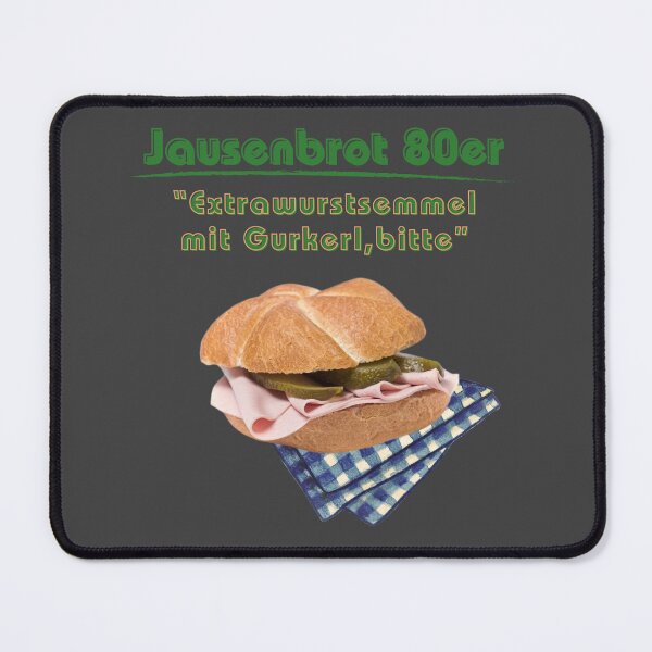 Item preview, 80s Lunch – Austrian Extrawurst Roll with Pickles & Gingham Napkin designed and sold by mycreastyle.