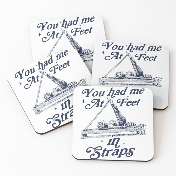 Item preview, Feet in Straps, Funny Pilates Meme, Silly Raccoon designed and sold by borenclolahroy.