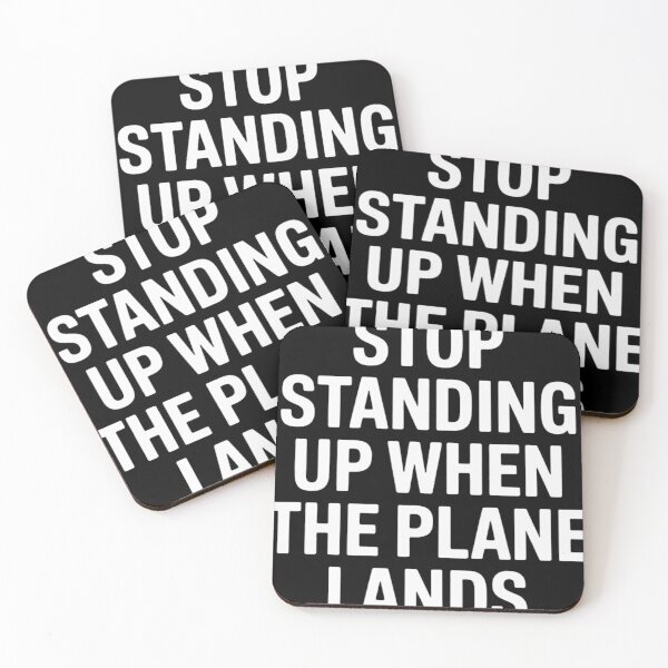 Item preview, Stop Standing Up When The Plane Lands Plane Travel Funny  designed and sold by GjonBucaj.