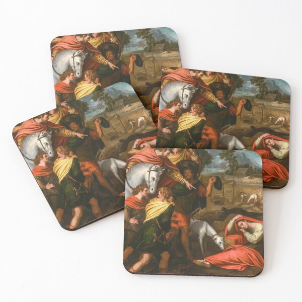 Item preview, Dream of Saint Eligius Mother Baroque Religious Painting designed and sold by TheSoulOfArt.