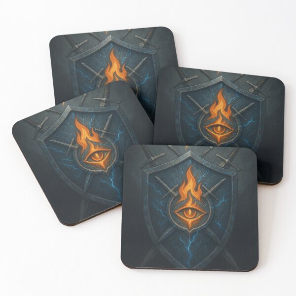 Item preview, ZEE Shield Sigil - Dark Fantasy Emblem | Eye of Aetherion | Rune Crest Art designed and sold by AetherionPixels.