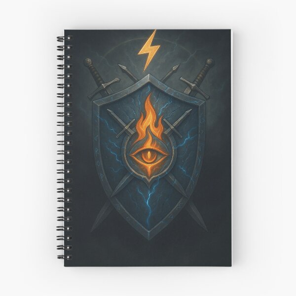 Item preview, ZEE Shield Sigil - Dark Fantasy Emblem | Eye of Aetherion | Rune Crest Art designed and sold by AetherionPixels.