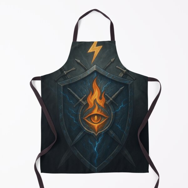 Item preview, ZEE Shield Sigil - Dark Fantasy Emblem | Eye of Aetherion | Rune Crest Art designed and sold by AetherionPixels.