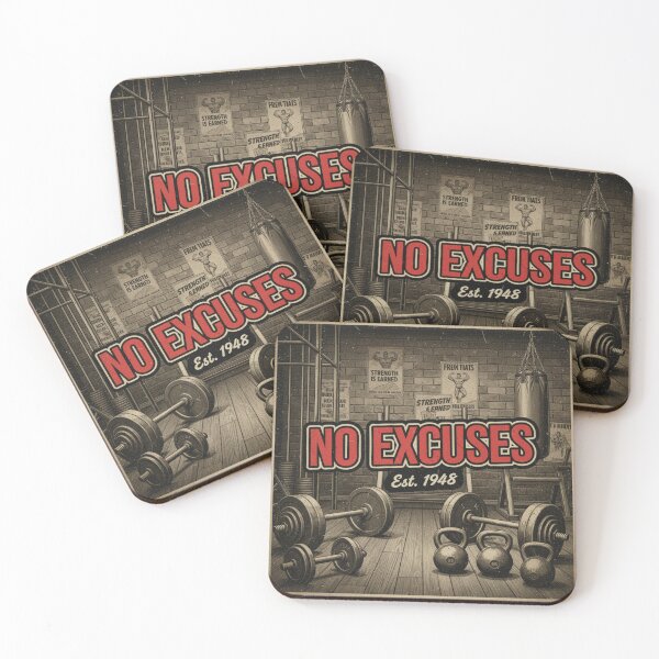 Item preview, No Excuses. Vintage gym. designed and sold by MaciejErdon.