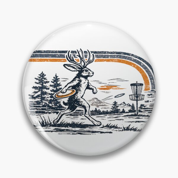 Item preview, Retro Jackalope, Disc Golf, Vintage 80s Style designed and sold by borenclolahroy.