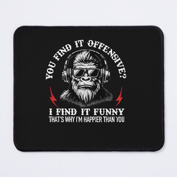 Item preview, You Find It Offensive I Find It Funny Monkey On Back T-Shirt designed and sold by krotkrot.