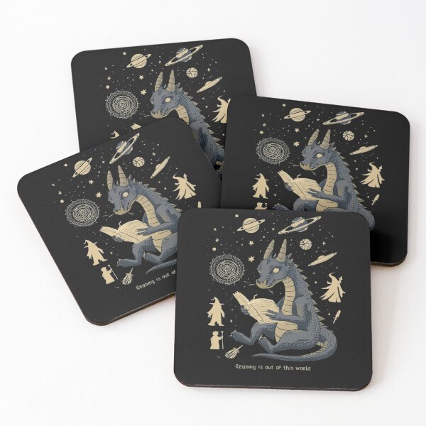 Item preview, Reading is Out of This World Dragon books designed and sold by oso-de-color.