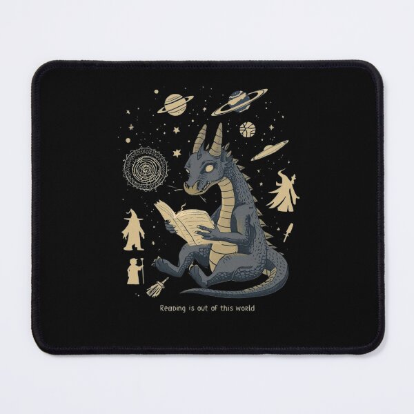 Item preview, Reading is Out of This World Dragon books designed and sold by oso-de-color.