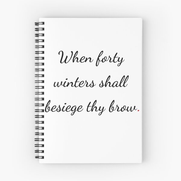 Item preview, "When forty winters shall besiege thy brow" - handwriting black designed and sold by ariksworld.