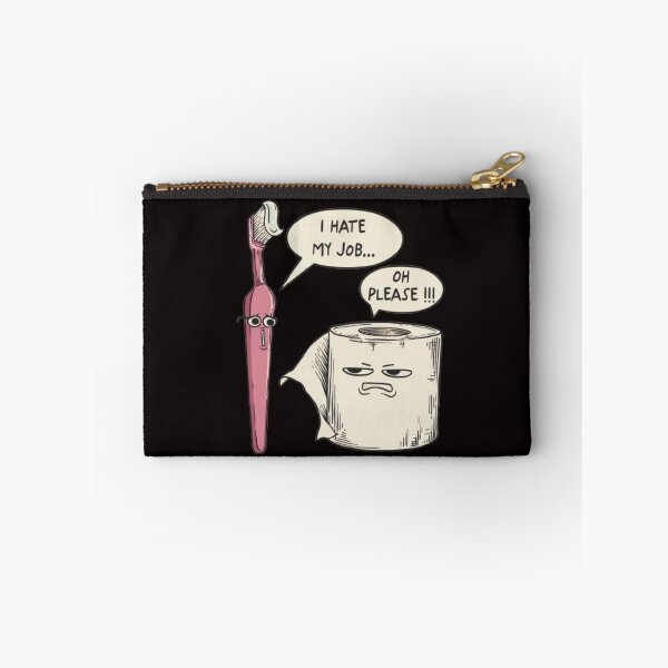 Item preview, Sentient Bathroom Accessories Complaining - Toothbrush Toilet Paper Philosophy Tee designed and sold by zbigniewcz.