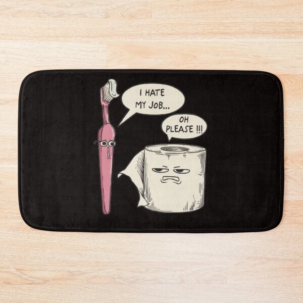Item preview, Sentient Bathroom Accessories Complaining - Toothbrush Toilet Paper Philosophy Tee designed and sold by zbigniewcz.