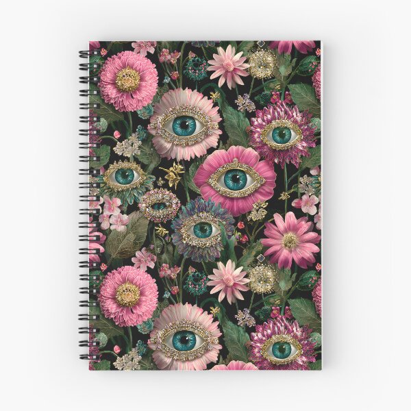Item preview, Surreal Flower Evil Eyes Botanical Pattern designed and sold by SecretDicer.