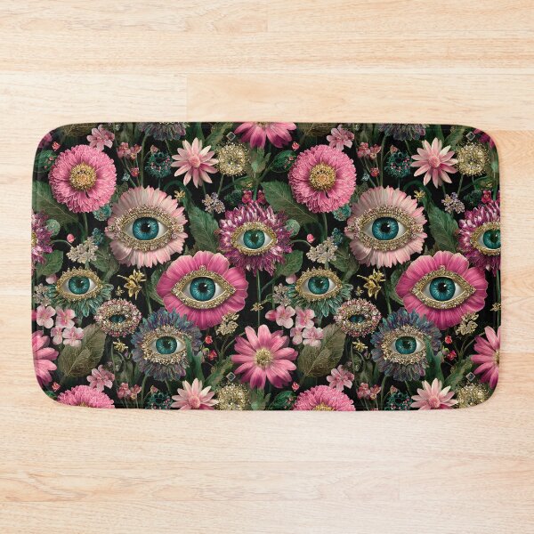 Item preview, Surreal Flower Evil Eyes Botanical Pattern designed and sold by SecretDicer.