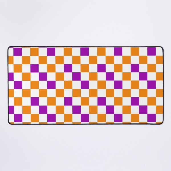 Item preview, Orange White Purple Checkered Pattern Design designed and sold by PatternTitan.