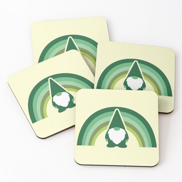 Item preview, Cute Green St Patricks Day Gnome Rainbow designed and sold by Imaginationbeyond.
