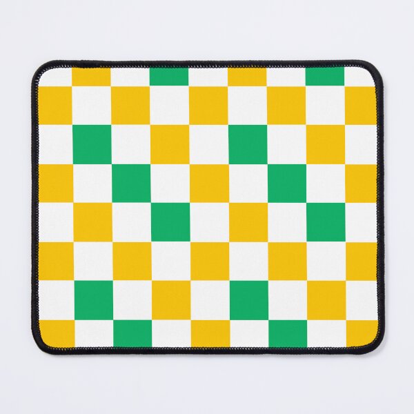 Item preview, Yellow White Green Checkered Pattern Design designed and sold by PatternTitan.