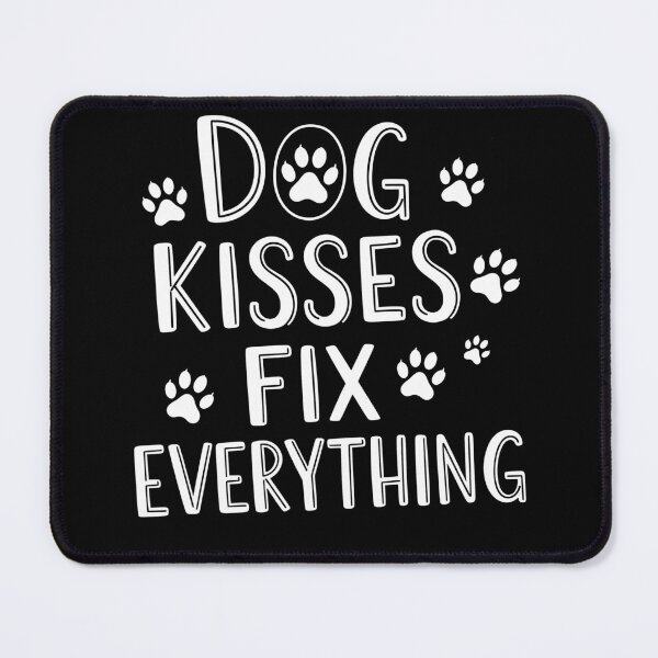 Item preview, Dog Kisses Fix Everything Cute Dog Lover Quote with Paw Prints designed and sold by fawzimorsy.