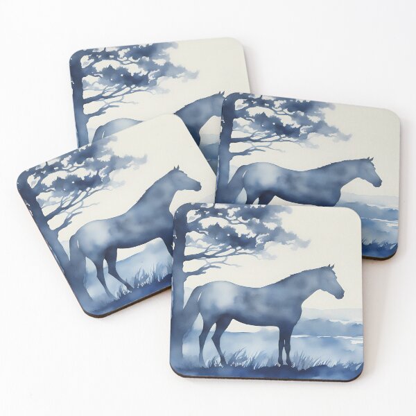 Item preview, Blue Silhouette Horse designed and sold by CalmnessbyChoice.