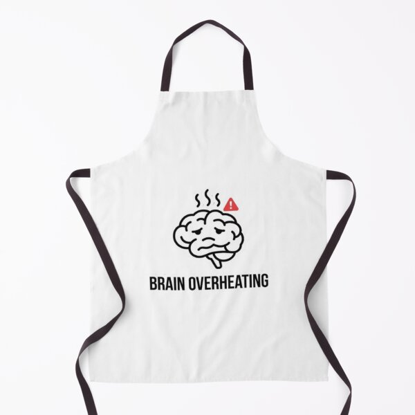 Item preview, Brain Overheating Sticker – Funny Tech Burnout Humor – Minimal Brain Status Design designed and sold by Vegasstickers.