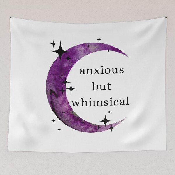 Item preview, Anxious but whimsical graphic designed and sold by halesyeahhh.