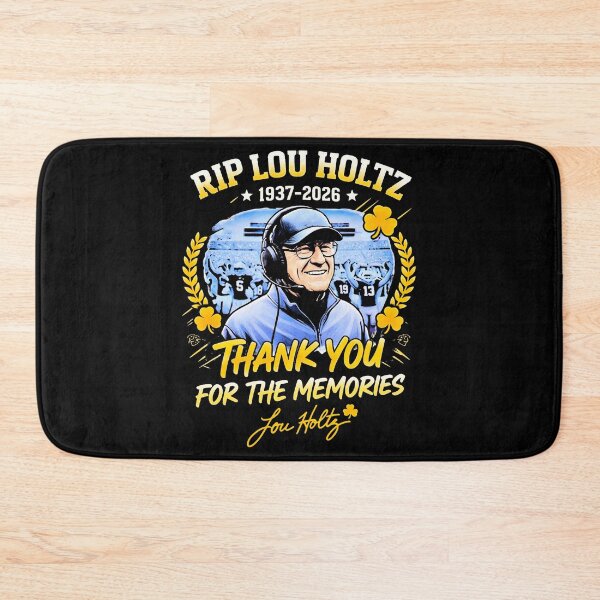 Item preview, RIP Lou Holtz Fighting Irish Football 1937-2026 designed and sold by GigiBonny.