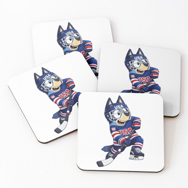 Item preview, Blueyy Dadd Hockey Player USA Hockey-Ice Hockey Lovers Kids designed and sold by HackerBob.