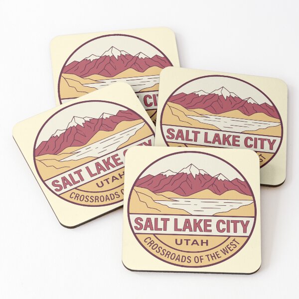 Item preview, Retro Salt Lake City Utah Vintage Travel Badge designed and sold by Imaginationbeyond.