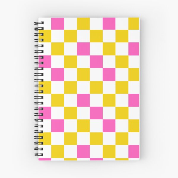 Item preview, Yellow White Pink Checkered Pattern Design  designed and sold by PatternTitan.