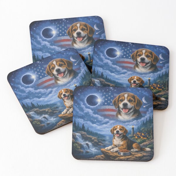 Item preview, Beagle Dog Howling to The Moon Vintage 90s Retro Animal Dog designed and sold by BOUCHERIT amine.