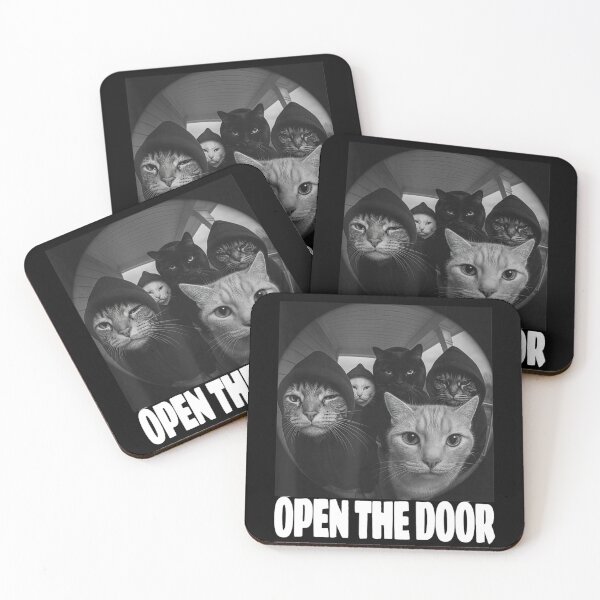 Item preview, Funny Cats Gang Open The Door Meme Cat Lovers designed and sold by KarlWade.