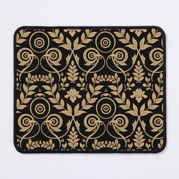 Item preview, Klimt Inspired Gold Botanical Pattern – Art Nouveau Black & Gold Ornamental Design designed and sold by Tamas Das.