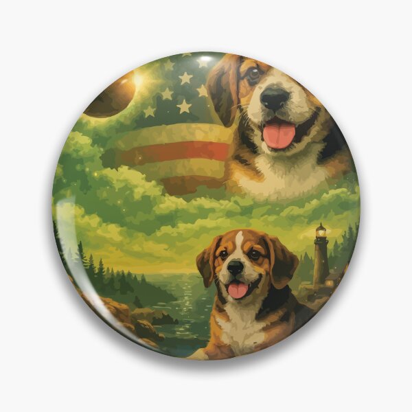 Item preview, Beagle Dog Howling to The Moon Vintage 90s Retro Animal Dog designed and sold by BOUCHERIT amine.