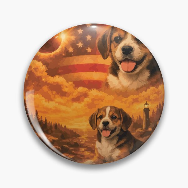 Item preview, Beagle Dog Howling to The Moon Vintage 90s Retro Animal Dog designed and sold by BOUCHERIT amine.
