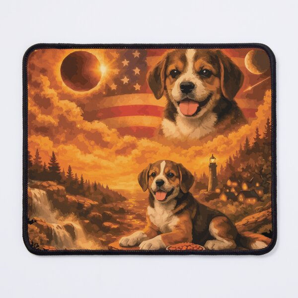 Item preview, Beagle Dog Howling to The Moon Vintage 90s Retro Animal Dog designed and sold by BOUCHERIT amine.