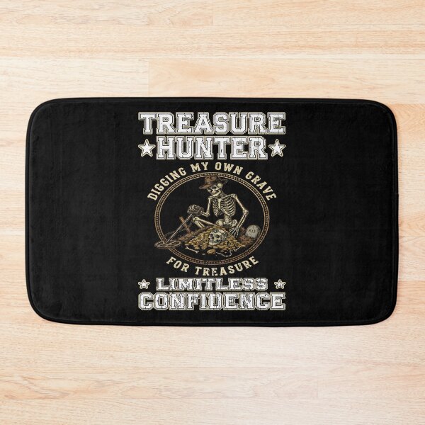 Item preview, Treasure Hunter Limitless Confidence Skeleton Metal Detecting Funny treasure hunting vibes adventurer of pirate island Pirate treasures designed and sold by Jt41.