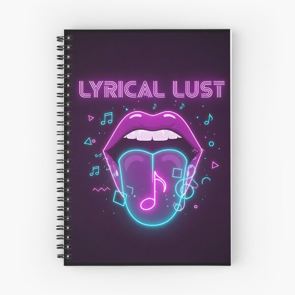 Item preview, Lyrical Lust – Neon Music Aesthetic Retro Synthwave Art designed and sold by CrimsonChords.