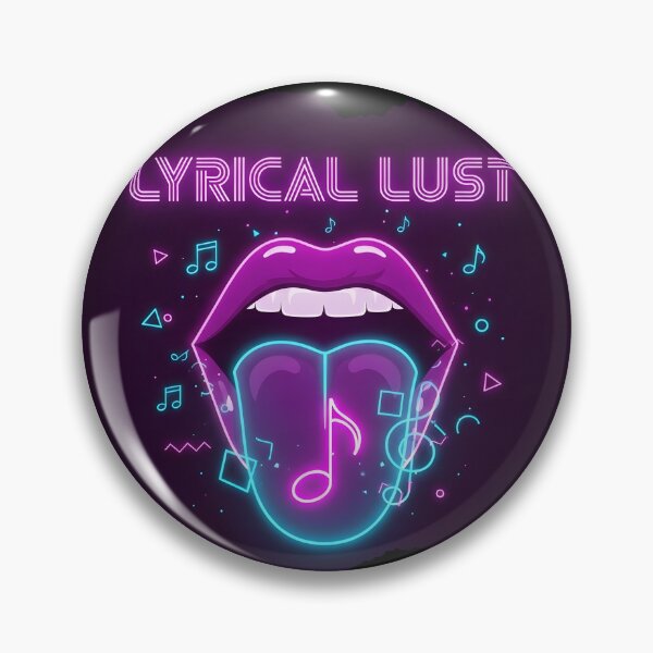 Item preview, Lyrical Lust – Neon Music Aesthetic Retro Synthwave Art designed and sold by CrimsonChords.