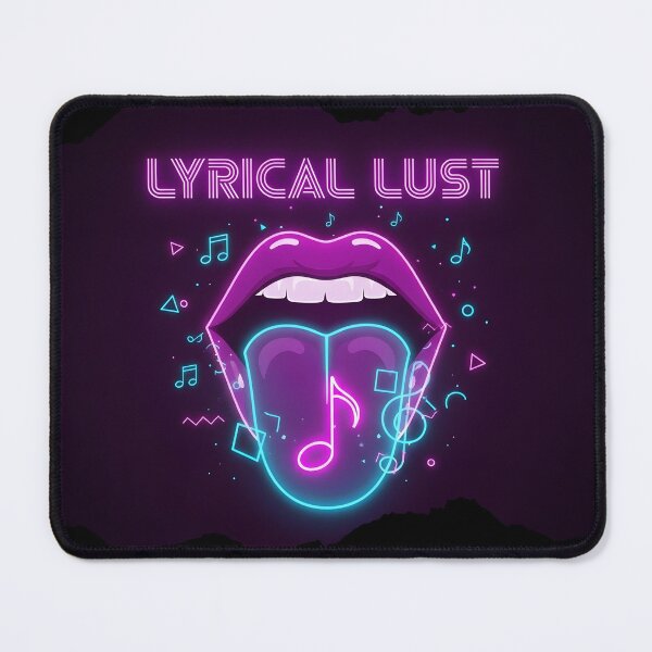 Item preview, Lyrical Lust – Neon Music Aesthetic Retro Synthwave Art designed and sold by CrimsonChords.