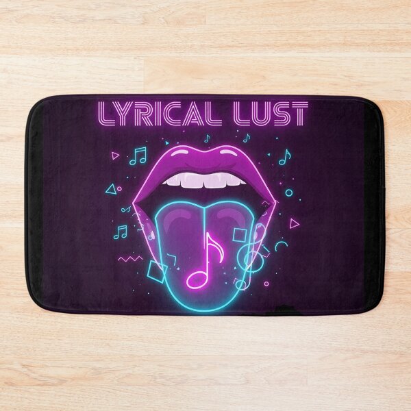 Item preview, Lyrical Lust – Neon Music Aesthetic Retro Synthwave Art designed and sold by CrimsonChords.