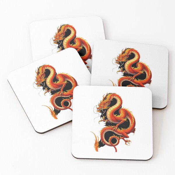 Item preview, Crimson Flame Dragon – Japanese Style Mythical Dragon Art designed and sold by Scottvisuals.