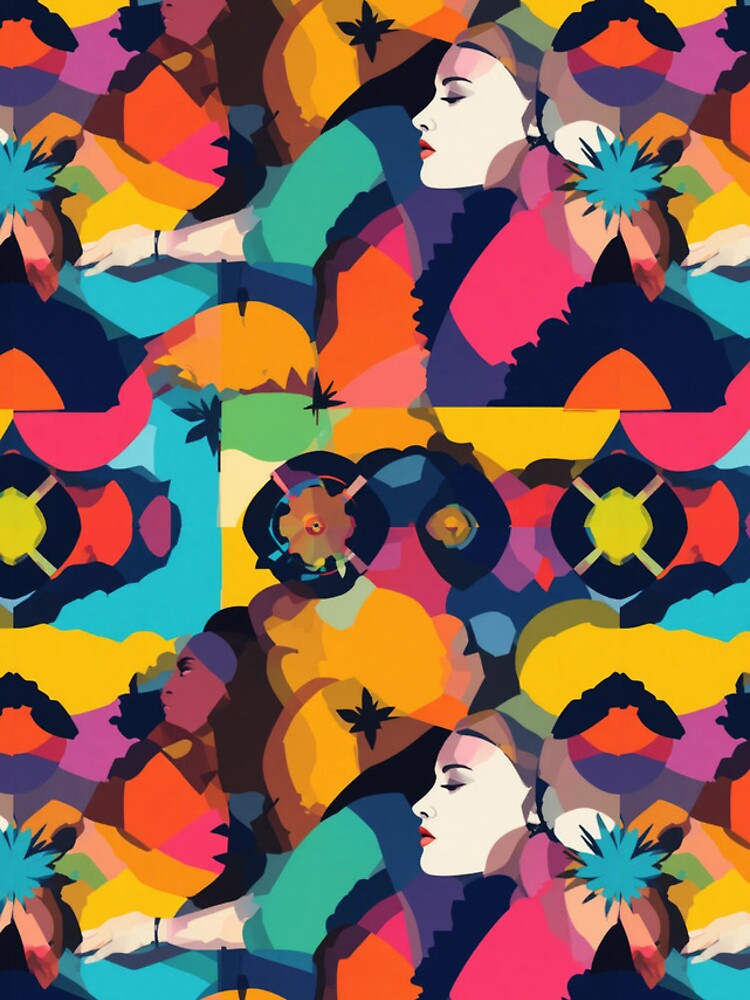 Thumbnail 4 of 4, iPhone Case, Colorful Abstract Portrait Pattern designed and sold by Larryjhon.