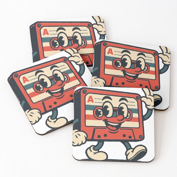 Item preview, A nostalgic cassette tape character inspired by retro music culture. The playful expression and vintage aesthetic make it appealing to fans of retro design designed and sold by Dejbar.